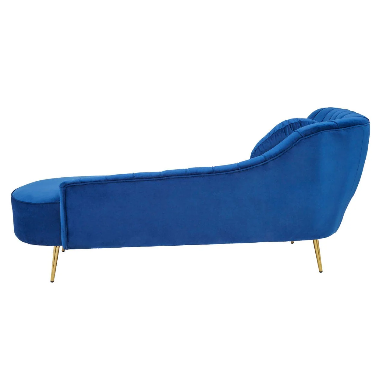 Felizia Midnight Left Arm Velvet Chaise - Image 4