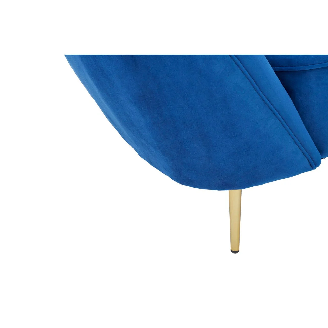 Felizia Midnight Left Arm Velvet Chaise - Image 5