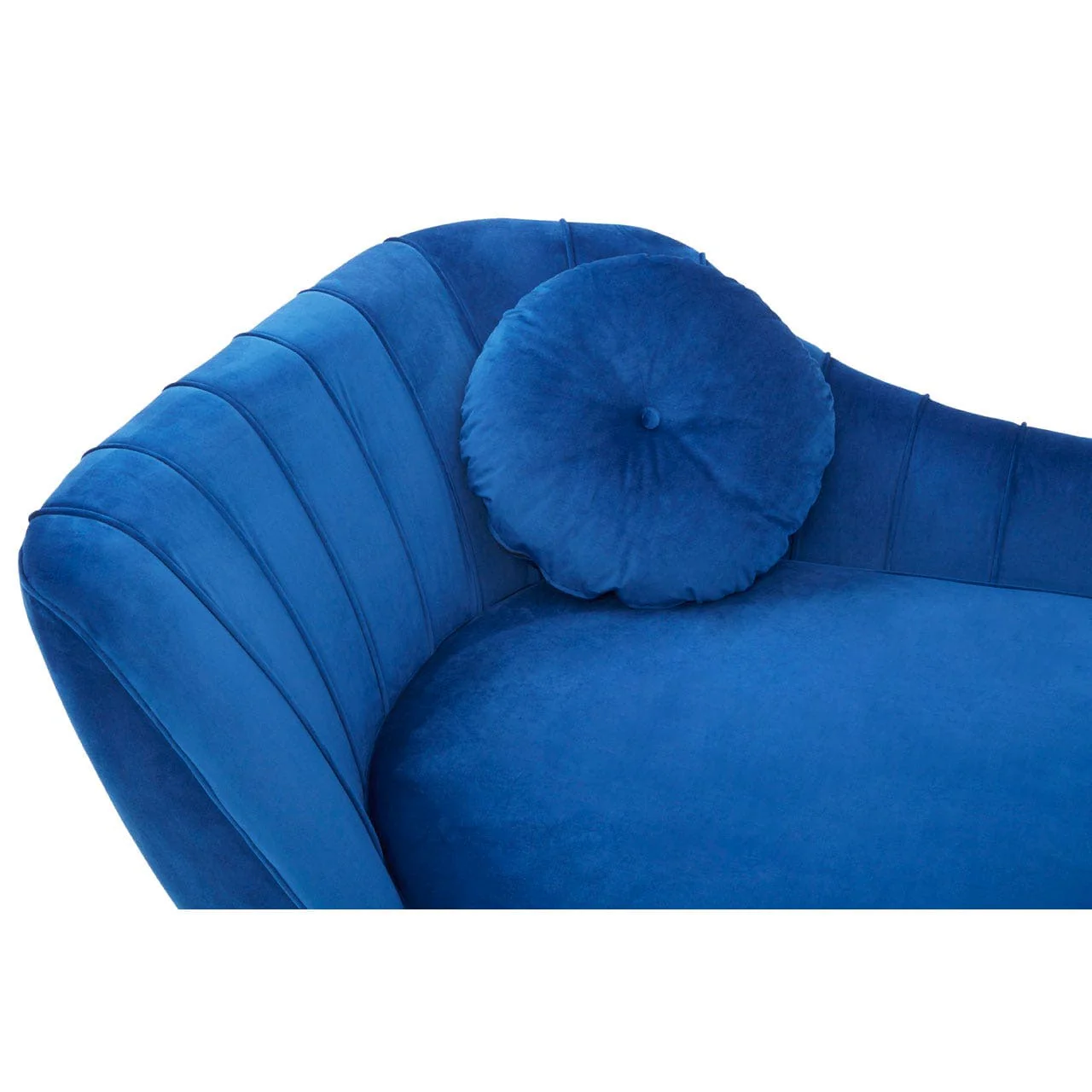 Felizia Midnight Left Arm Velvet Chaise - Image 6