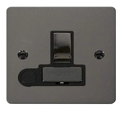 Flat Plate Black Nickel Ingot 13A Switched Connection Unit + Flex