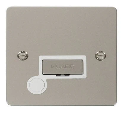 Flat Plate Pearl Nickel Ingot 13A Connection Unit + Flex - White Trim