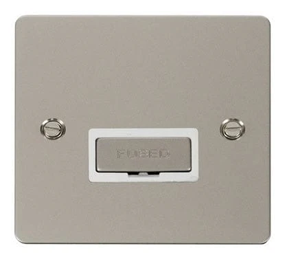 Flat Plate Pearl Nickel Ingot 13A Connection Unit - White Trim