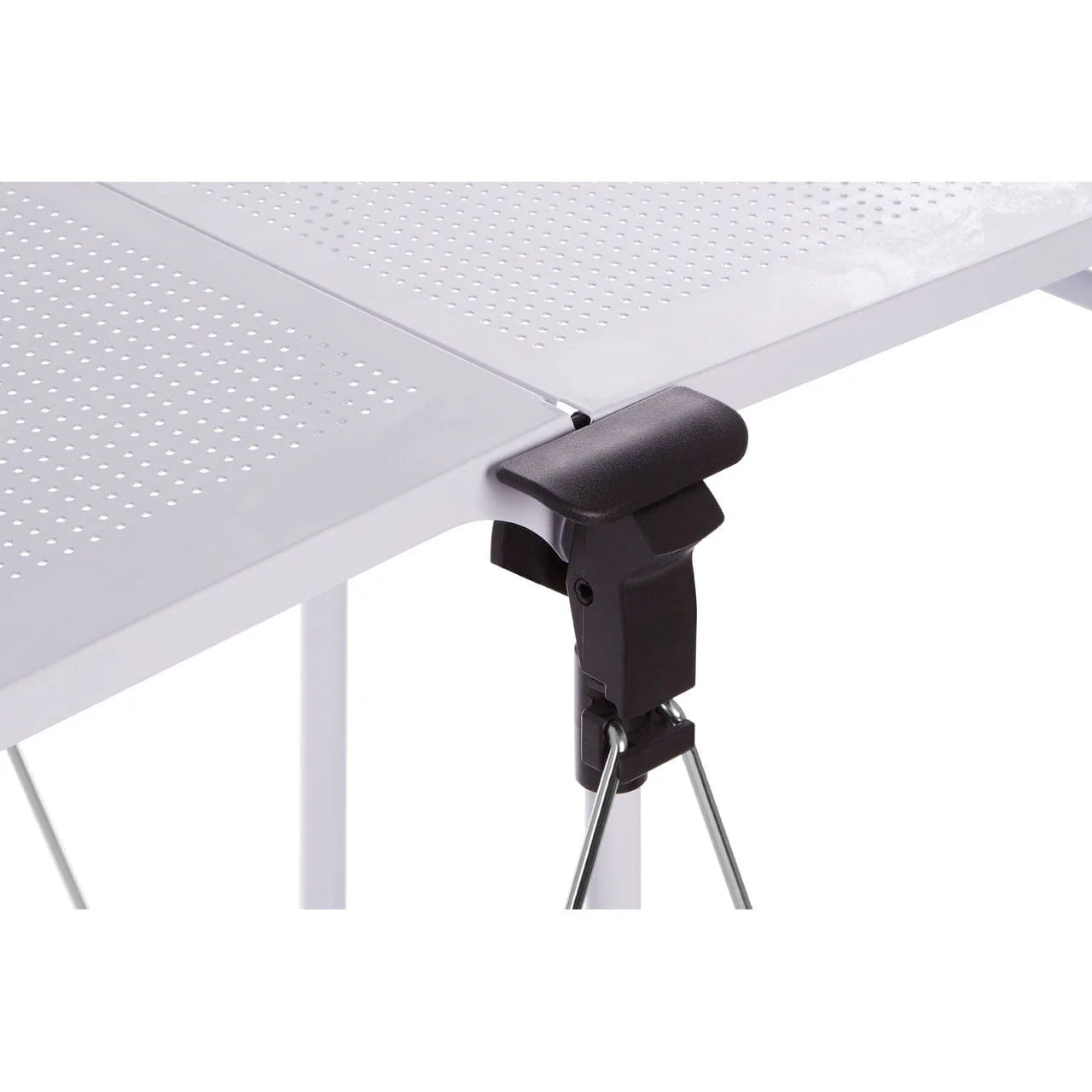 White Rectangular Folding Kitchen Trolley - Image 3