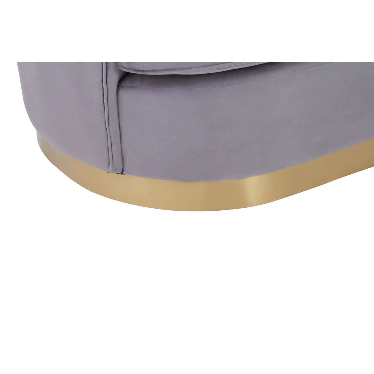 Franza 2 Seat Pleated Grey Velvet Sofa - Image 7