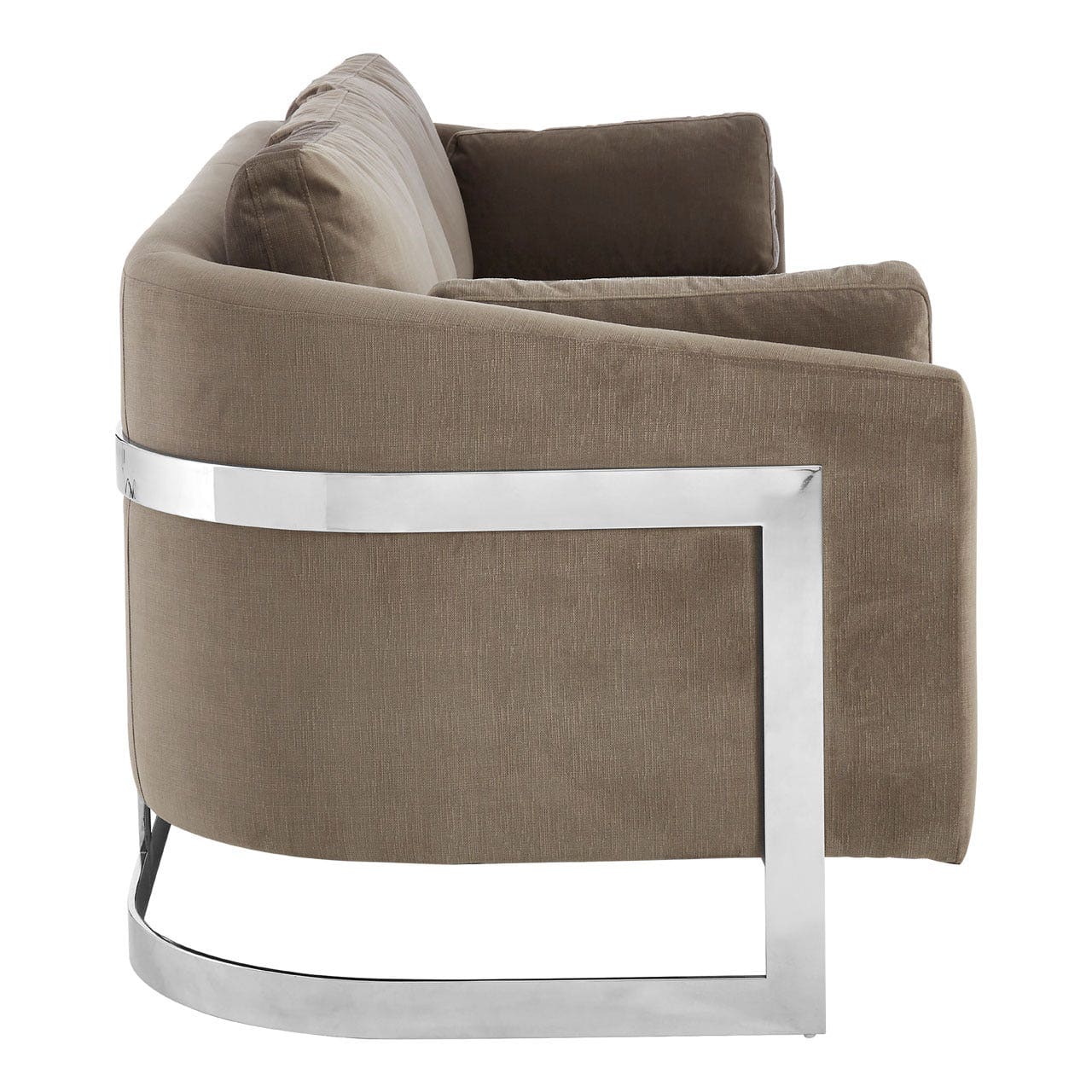 Freda 3 Seat Grey Sofa - Image 4