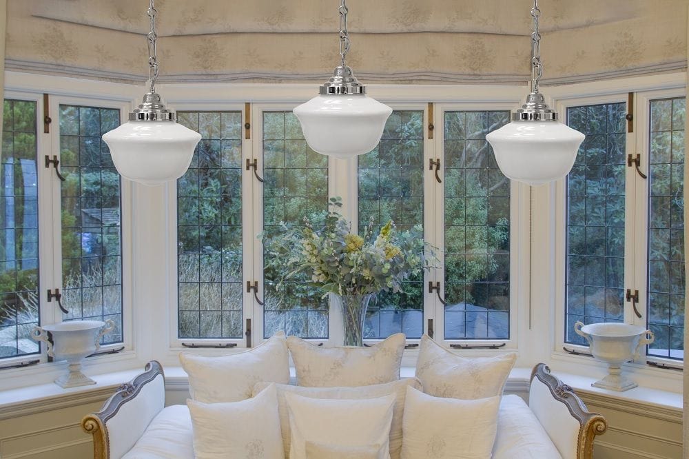 Frith Nickel Opaque Schoolhouse Stairwell Pendant Light - Image 3