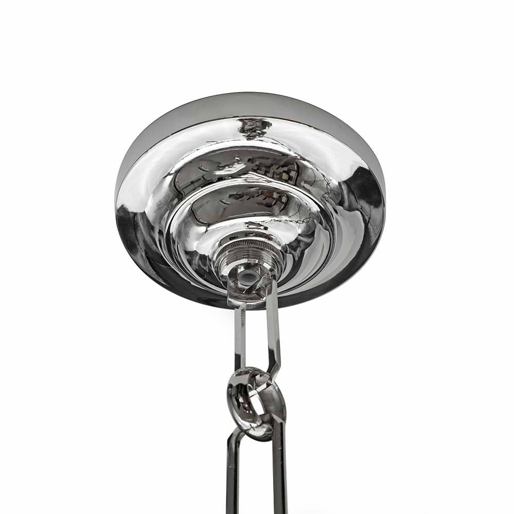 Frith Nickel Opaque Schoolhouse Stairwell Pendant Light - Image 7