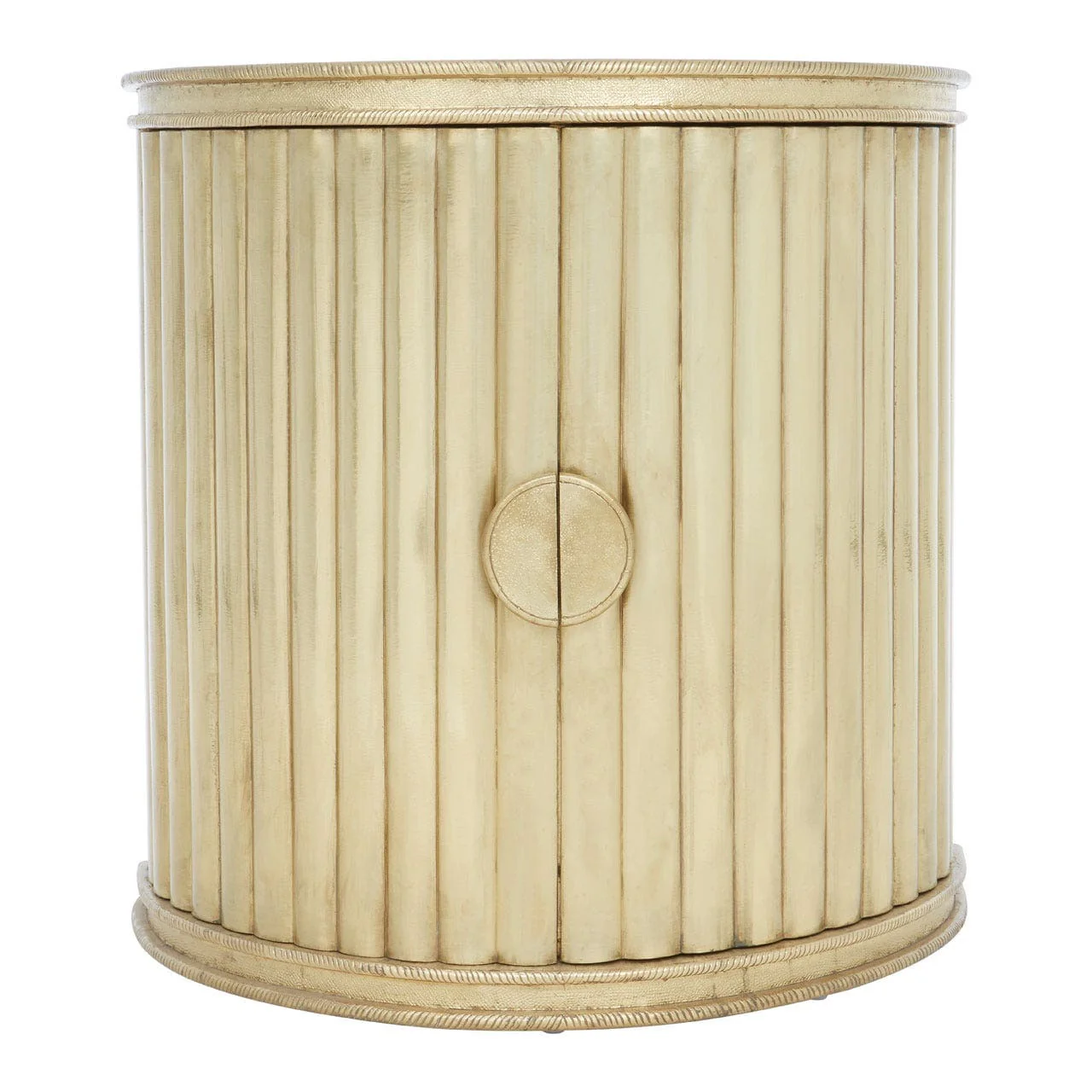 Fusion Half Round Gold Cabinet