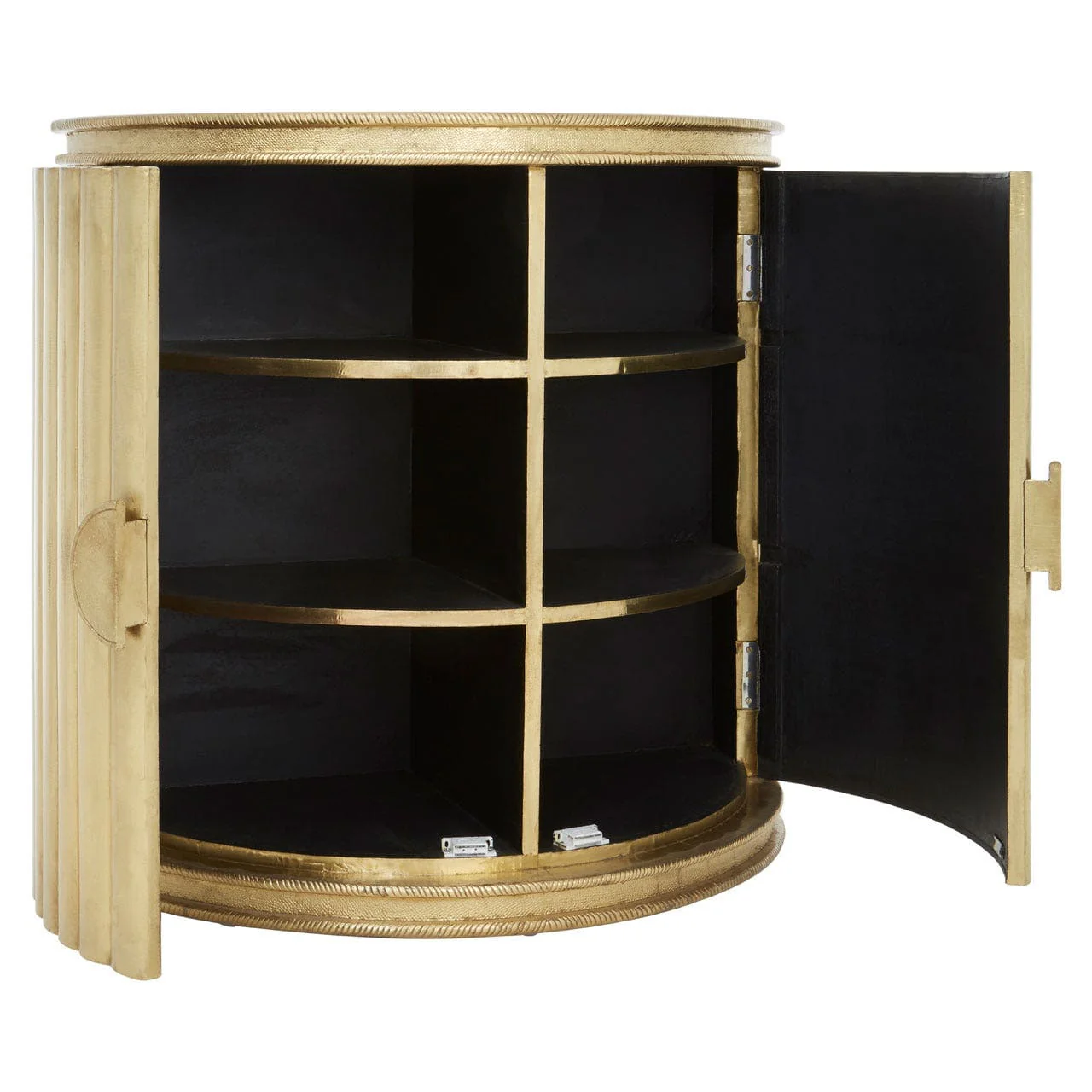 Fusion Half Round Gold Cabinet - Image 3