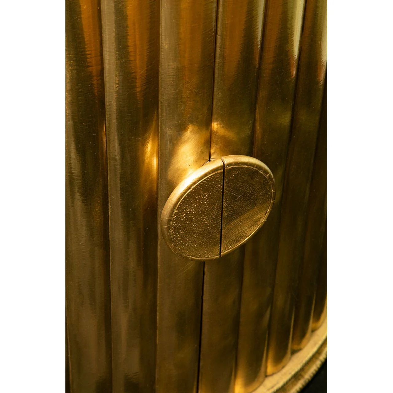 Fusion Half Round Gold Cabinet - Image 4