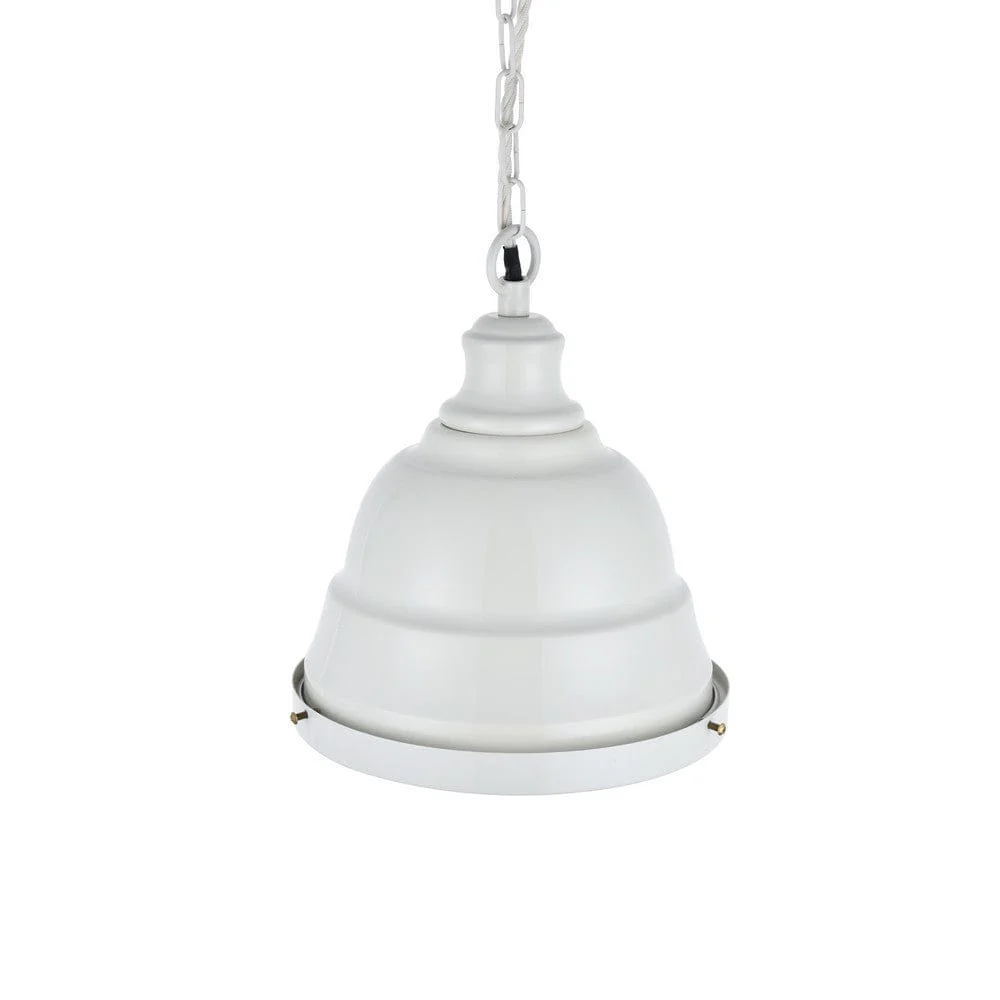 Ganton Vintage Cage Pendant Light Clay White Cream - Image 4