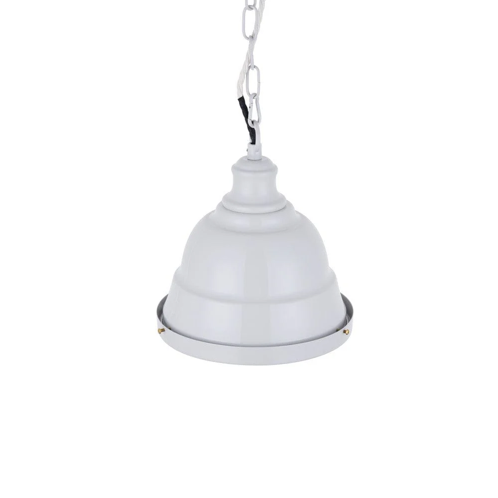 Ganton Vintage Cage Pendant Light Pale Grey - Image 4