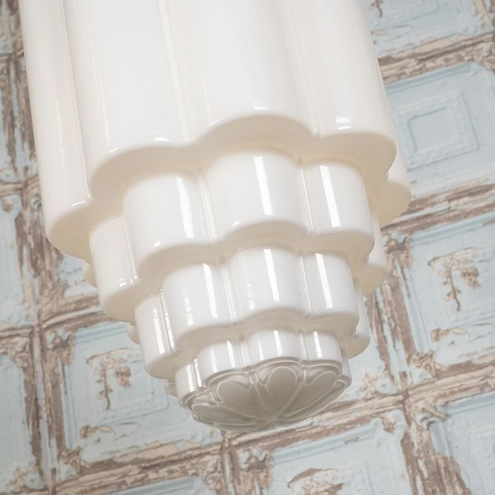 Glasshouse Nickel Art Deco Hallway Pendant Light - Image 3
