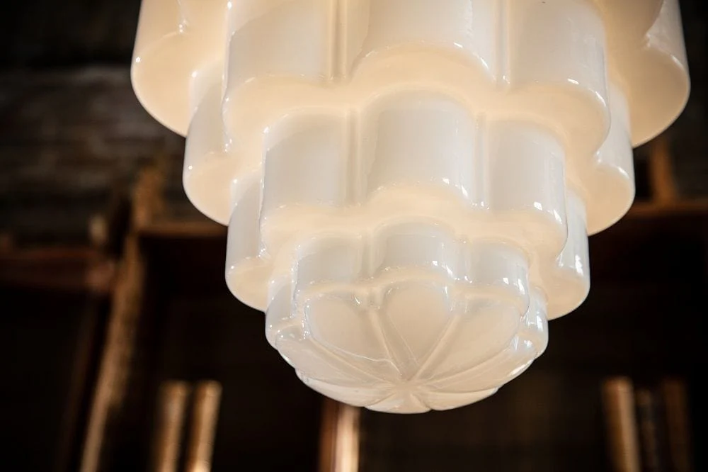Glasshouse Polished Brass Art Deco Pendant Light - Image 4