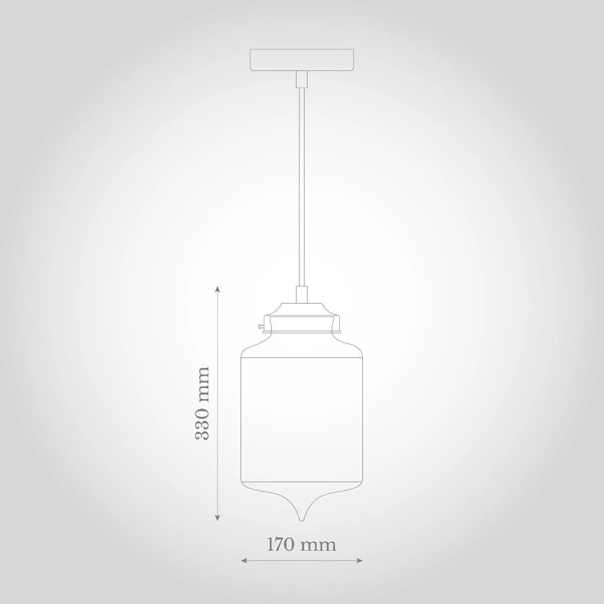 Goslett Clear Blown Glass Jar Pendant Light - Image 4