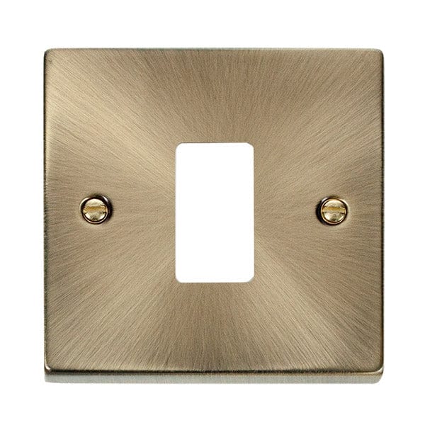 Gridpro 1 Gang Antique Brass Plate