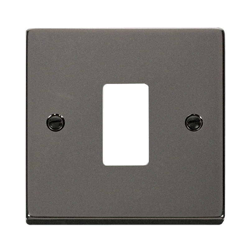 Gridpro 1 Gang Black Nickel Plate