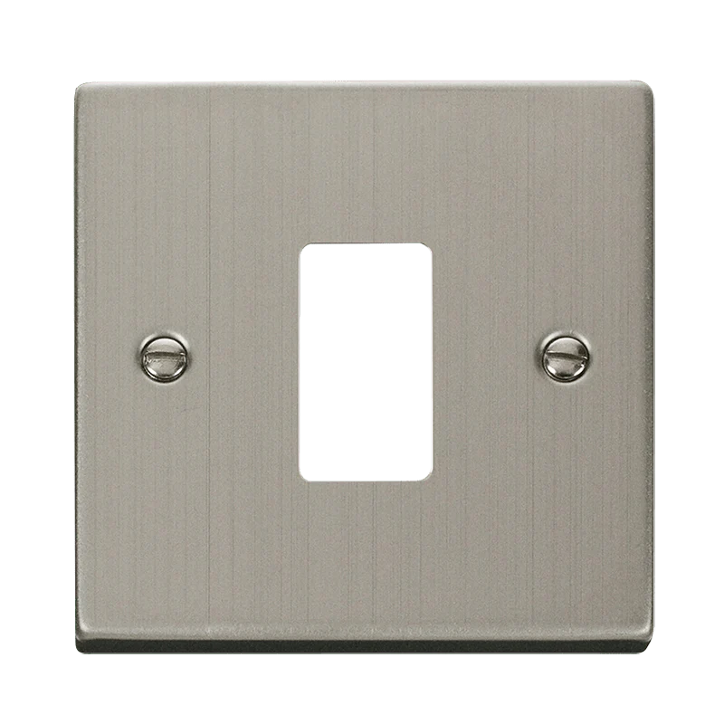 Gridpro 1 Gang Stainless Steel Plate