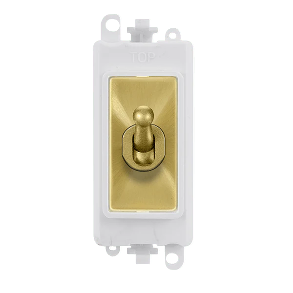 Gridpro 20A 2 Way Toggle Light Switch Module - White Trim