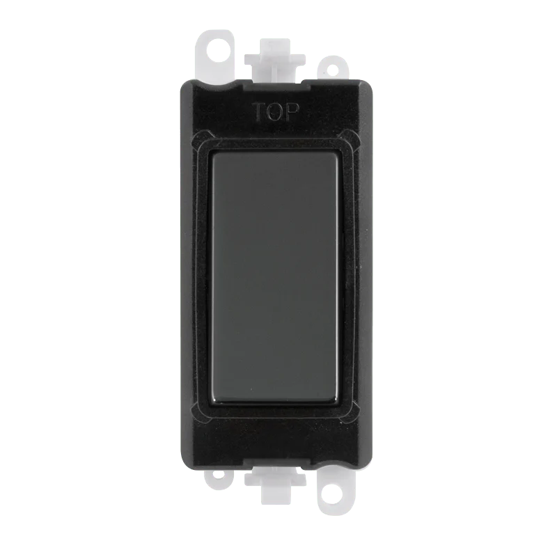 Gridpro Black Nickel Blank Module - Black Trim