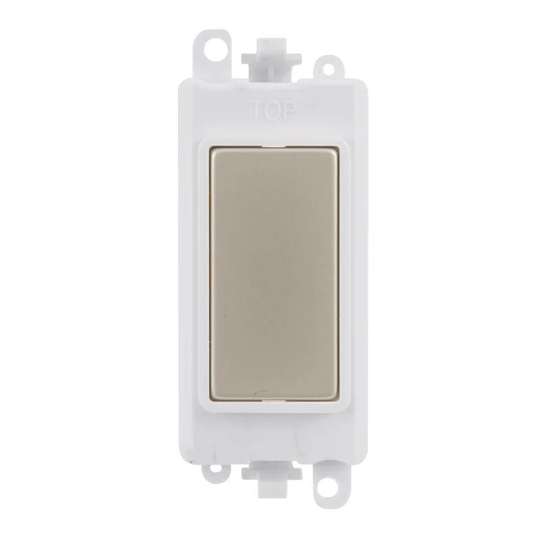 Gridpro Pearl Nickel Blank Module - White Trim