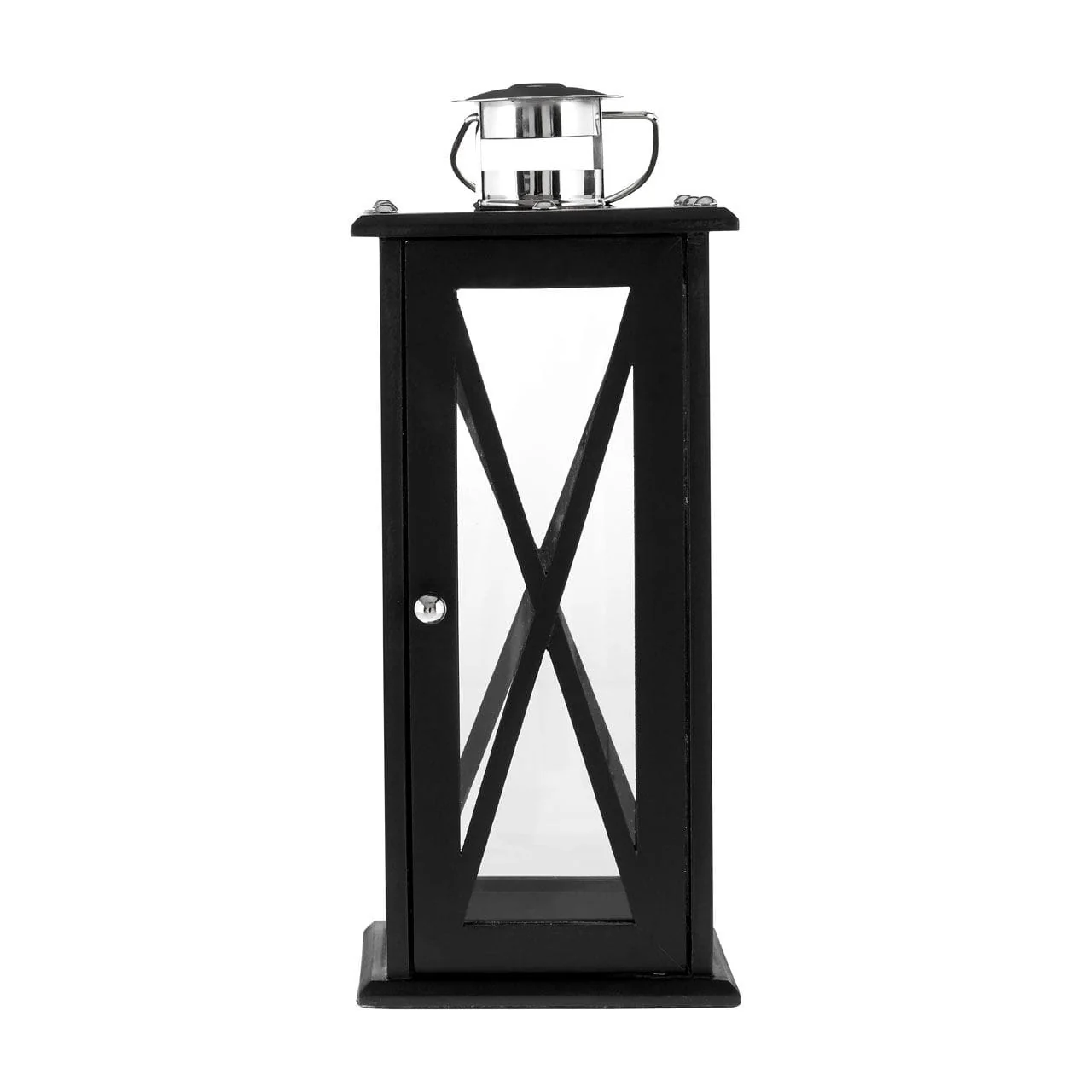 Regal Large Black Criss Cross Lantern