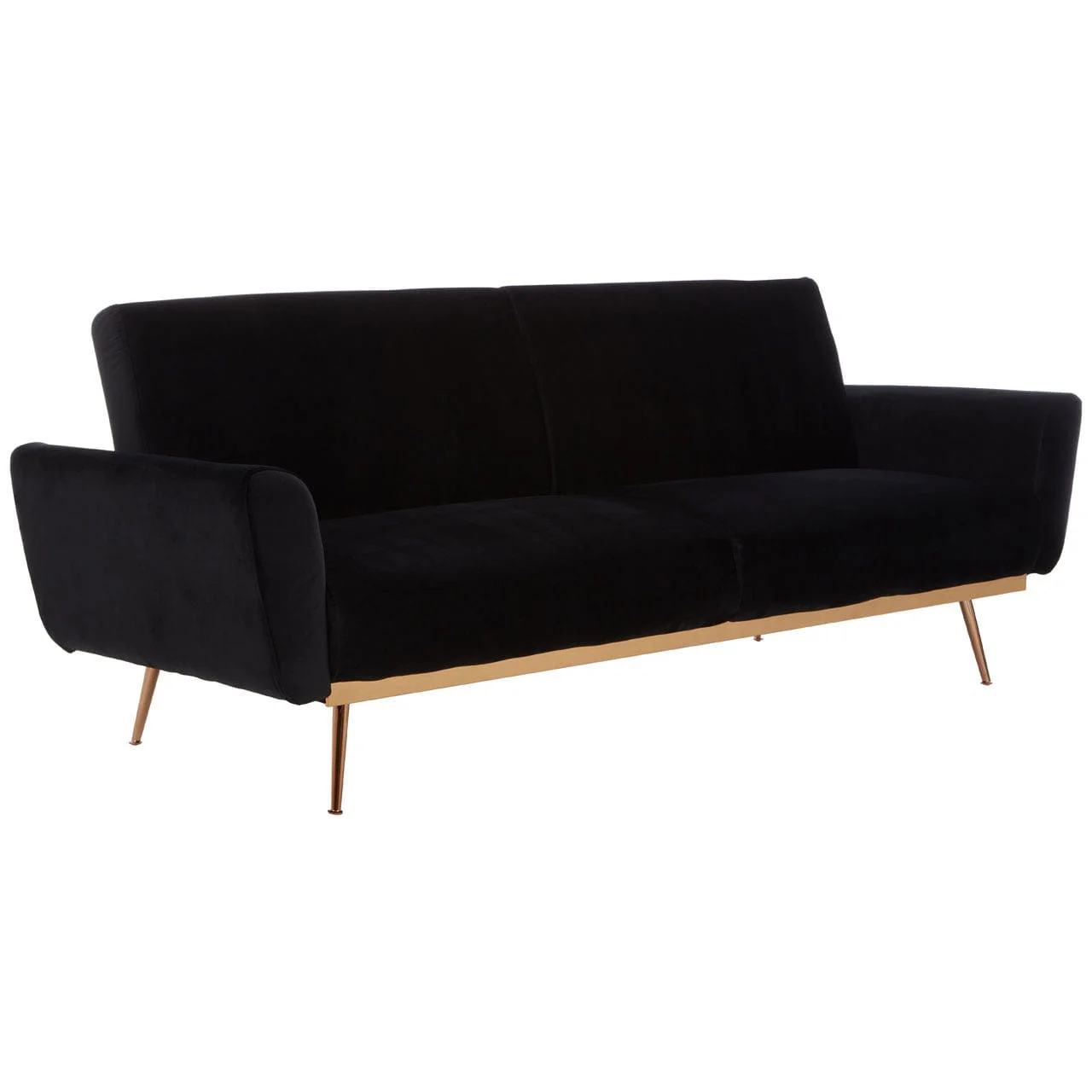 Hatton Black Velvet Sofa Bed - Image 4