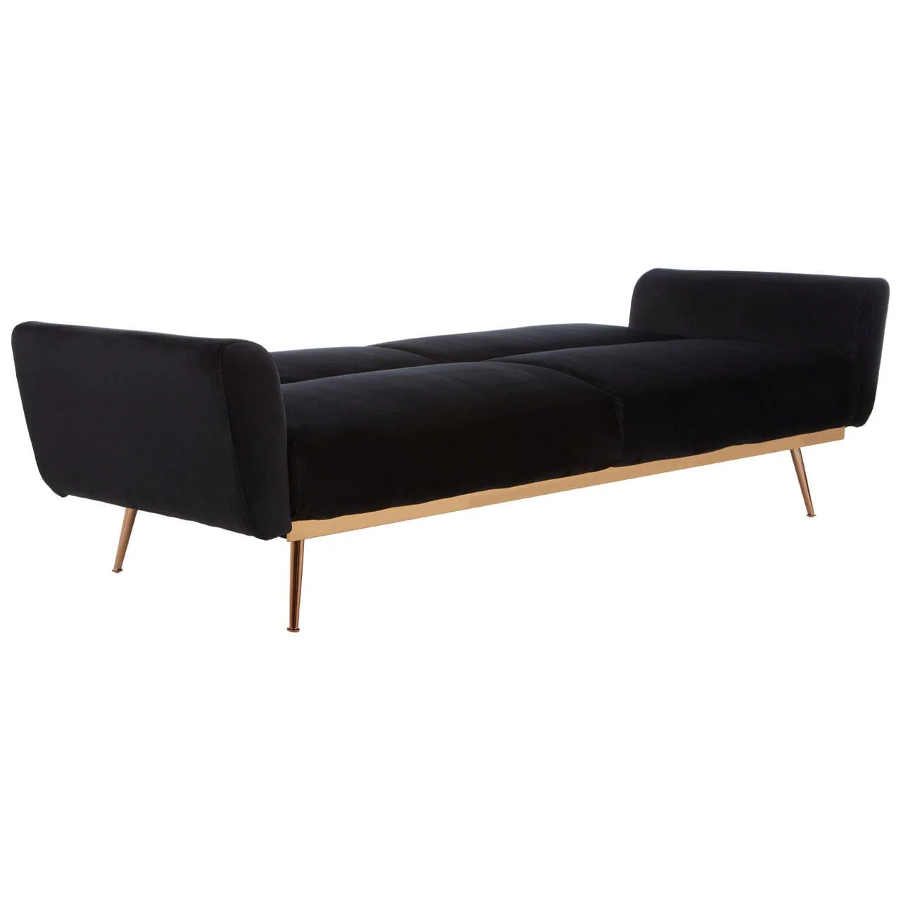 Hatton Black Velvet Sofa Bed - Image 5