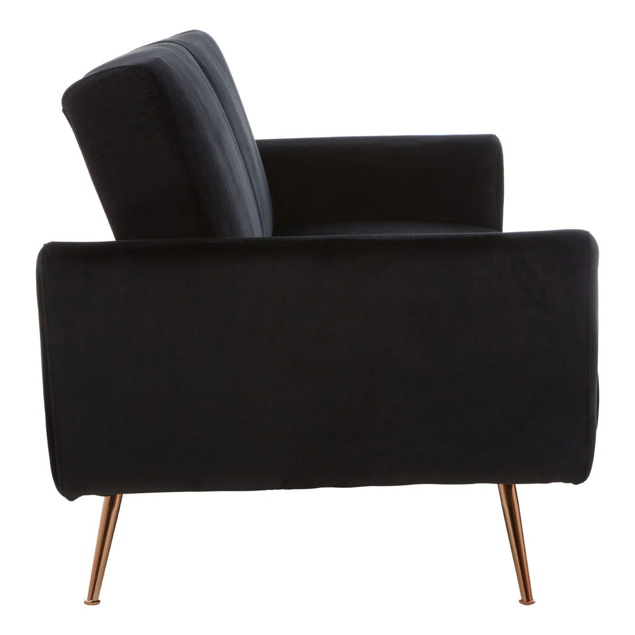 Hatton Black Velvet Sofa Bed - Image 6