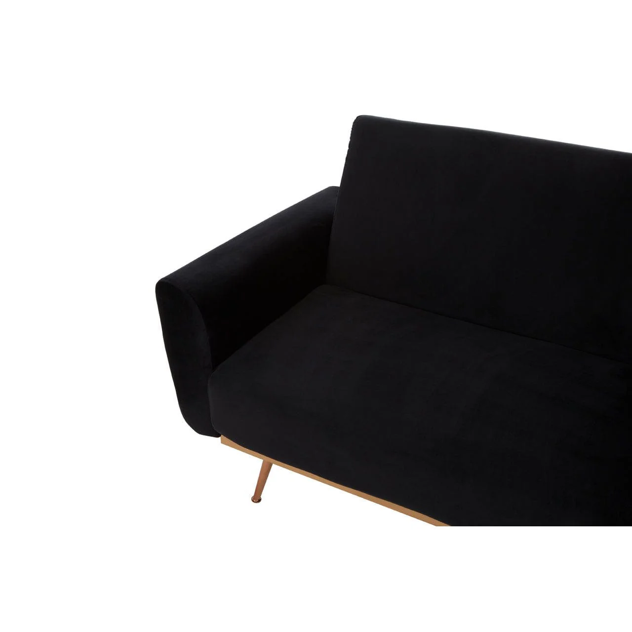 Hatton Black Velvet Sofa Bed - Image 8