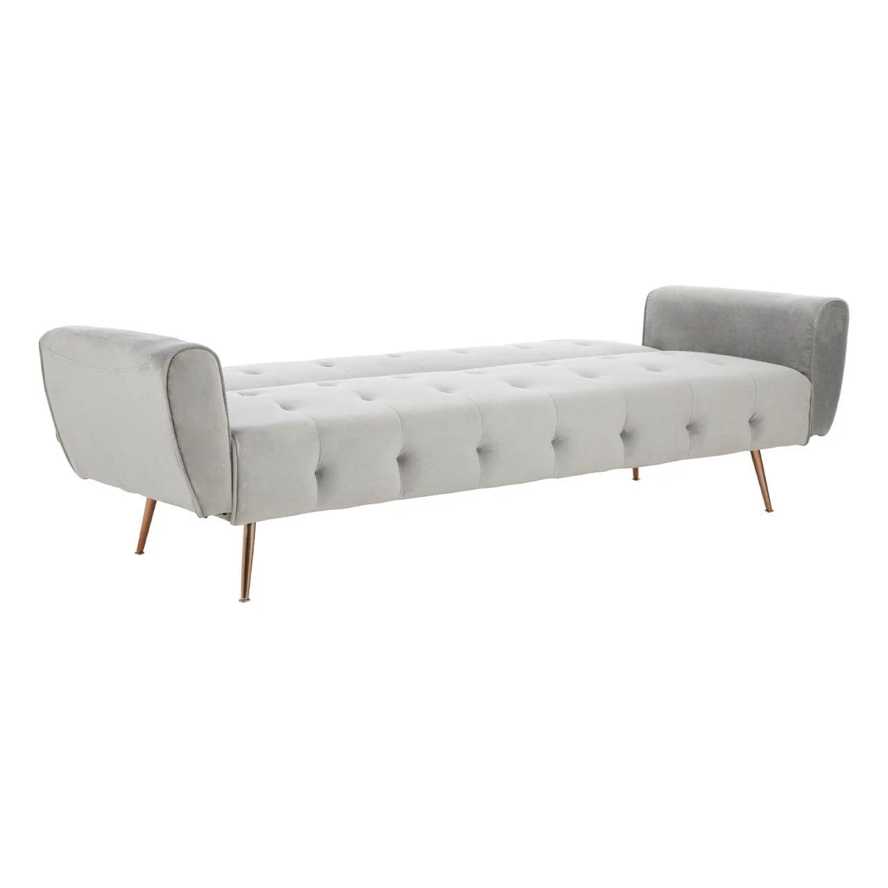 Hayton Grey Velvet Sofa Bed - Image 5