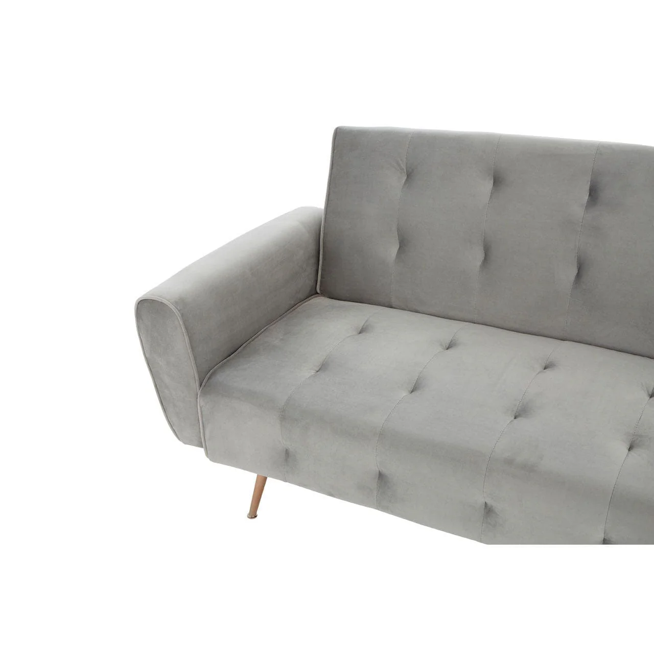 Hayton Grey Velvet Sofa Bed - Image 9