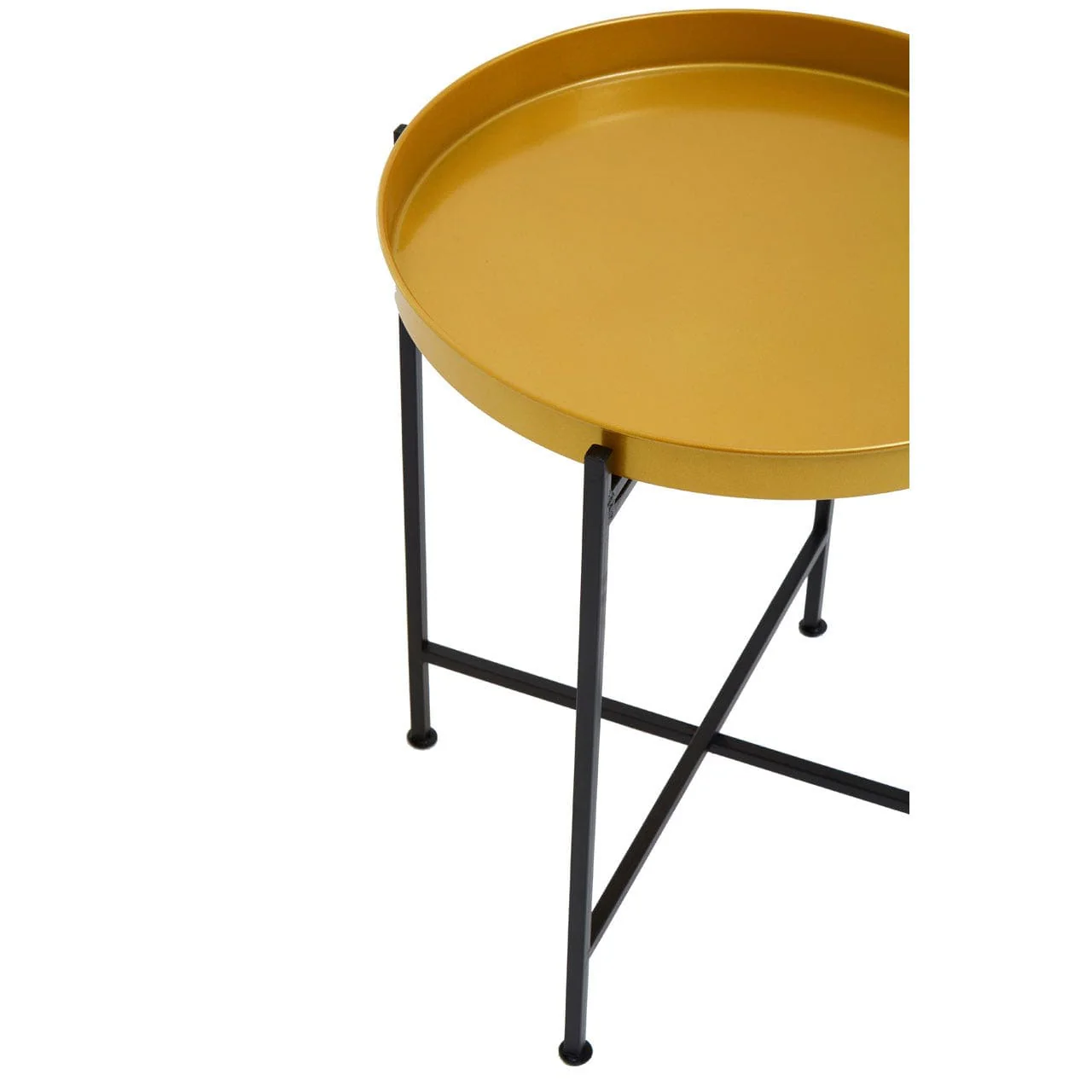 Hege Small Brass And Black Finish Side Table - Image 2