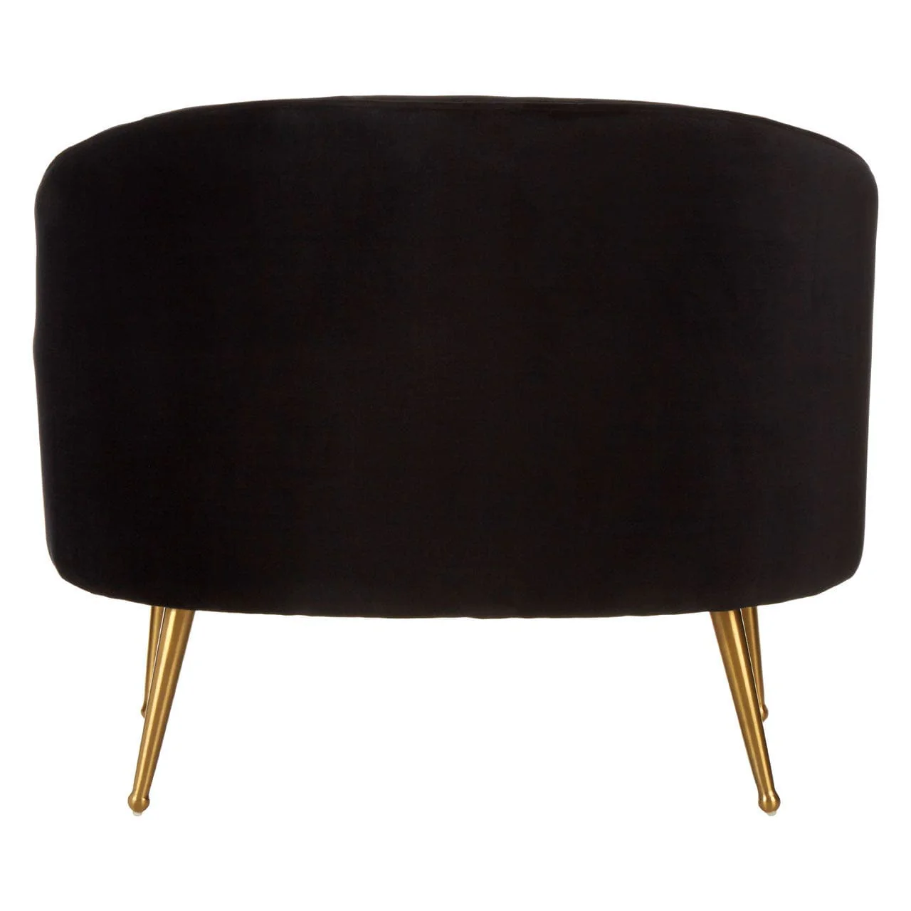 Hendricks Black Velvet Chair Wide - Image 4