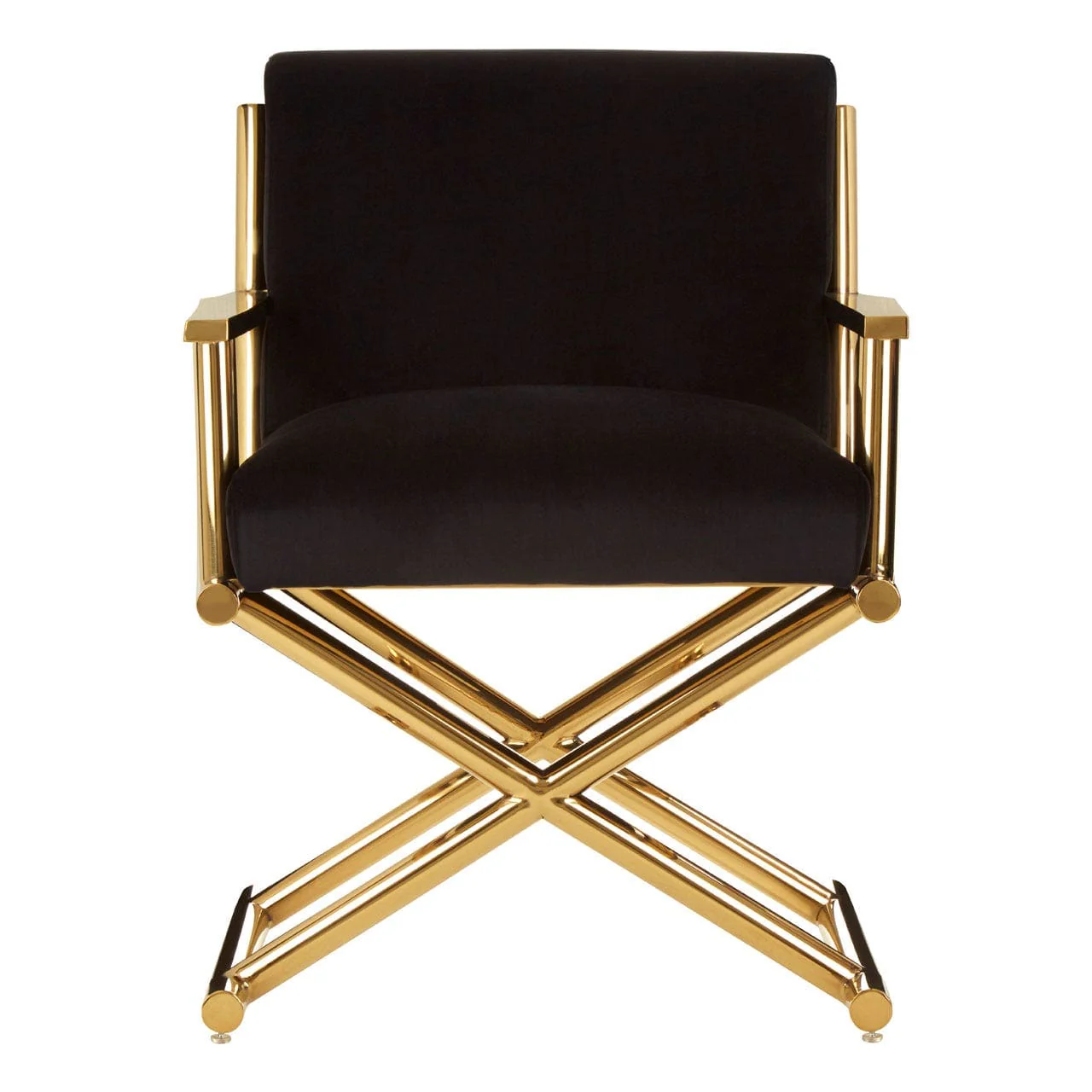 Hendricks Black Velvet Chair Regular - Image 3