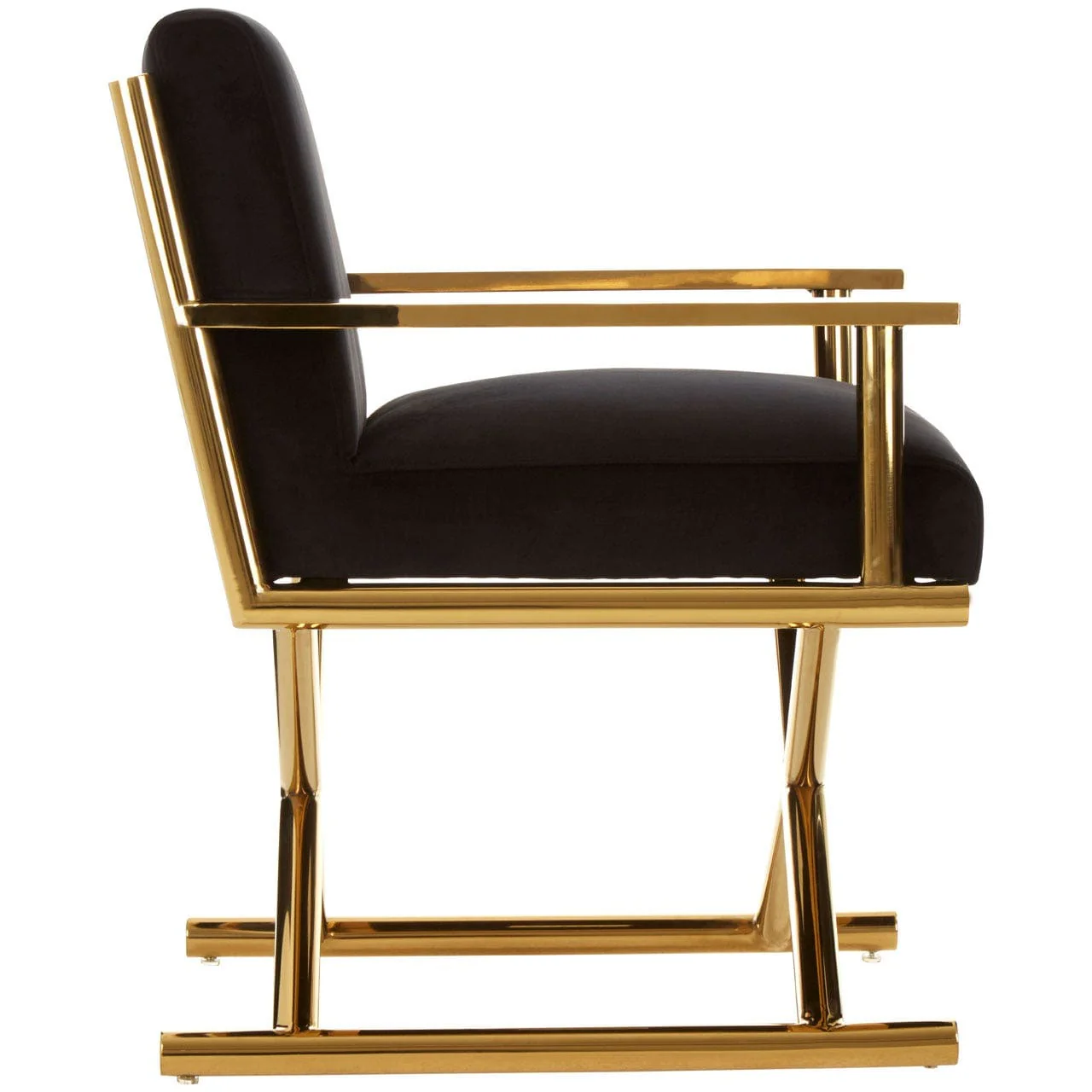 Hendricks Black Velvet Chair Regular - Image 4