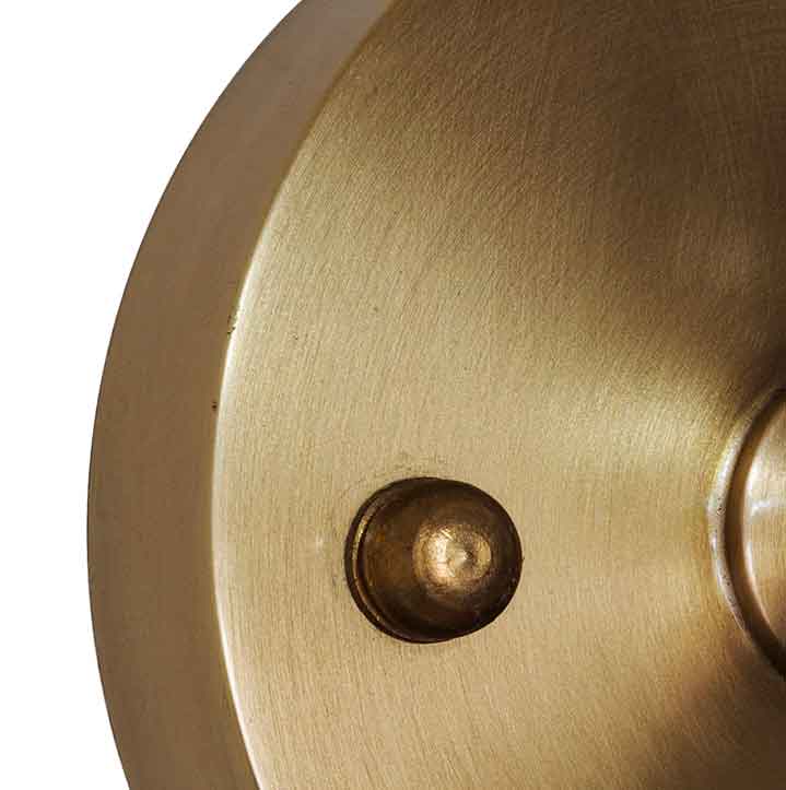 Henley Cylinde Petite Ribbed Glass Wall Light - Brass - Image 4