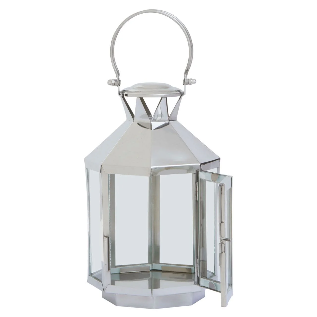 London Silver Steel Lantern