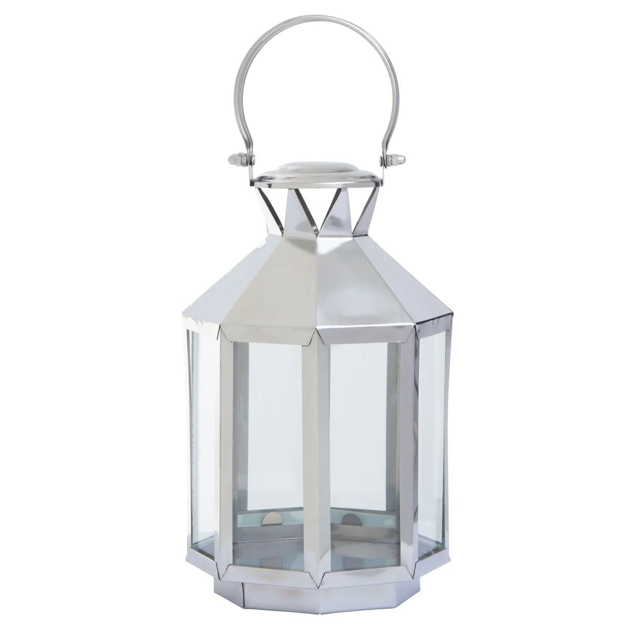 London Silver Steel Lantern - Image 2
