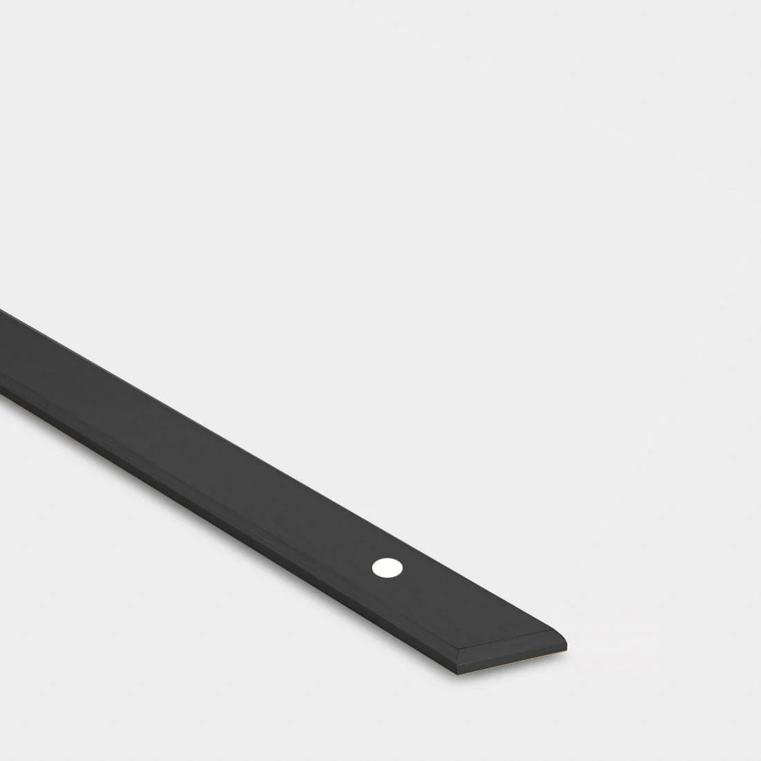 Hexagonal Brass Cupboard Bar Handle With Back Plate - Black - Hole Centre 160mm - Image 2