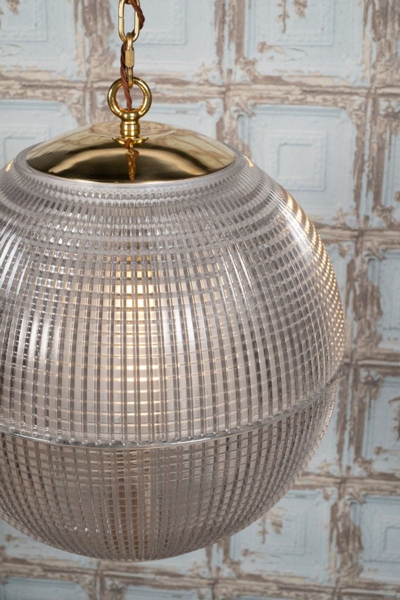 Hollen Globe Brass Glass Large Pendant Light - Image 4