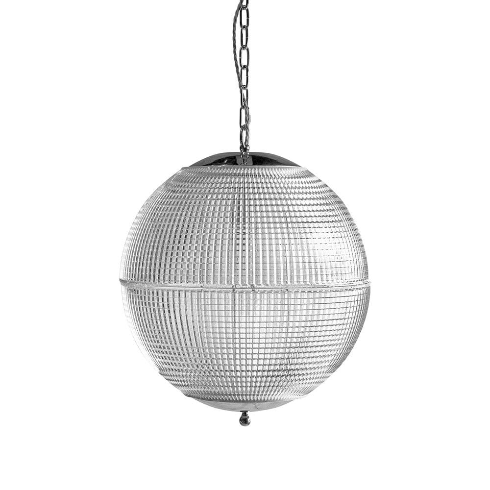 Hollen Globe Nickel Glass Large Pendant Light