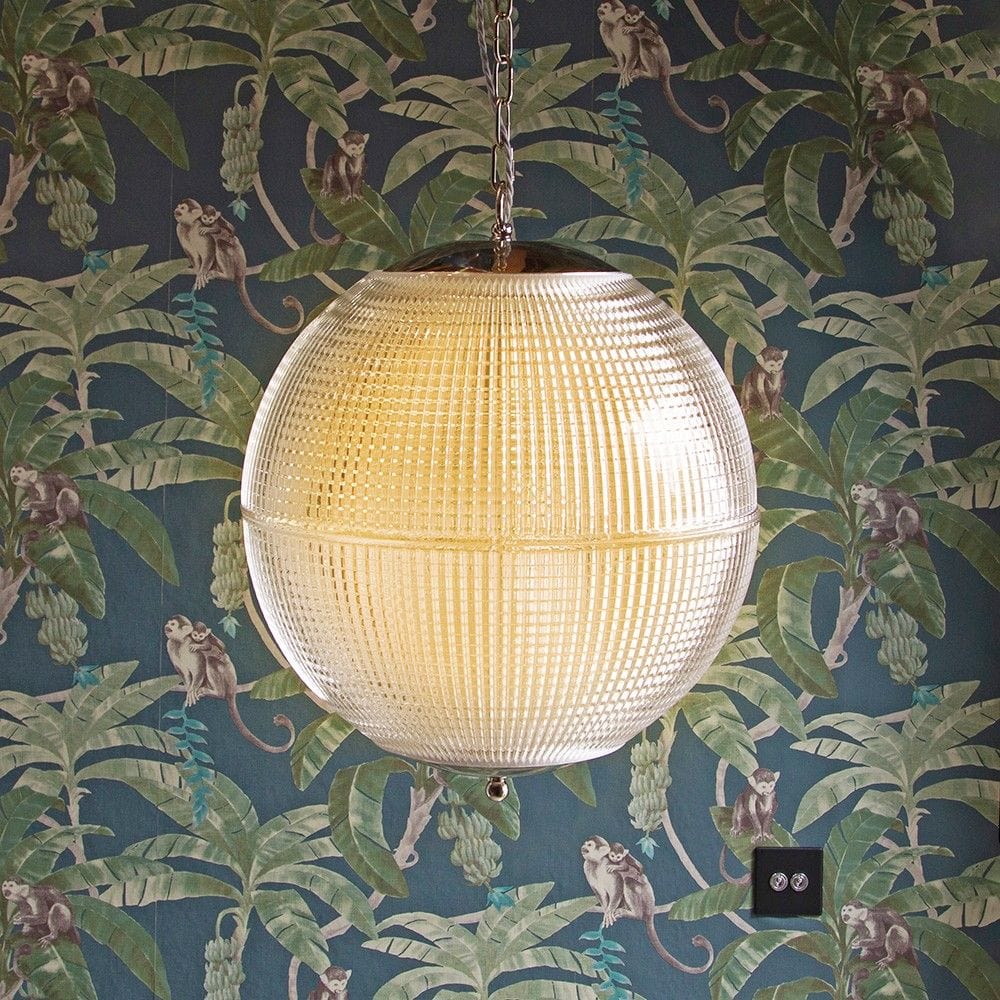 Hollen Globe Nickel Glass Large Pendant Light - Image 2