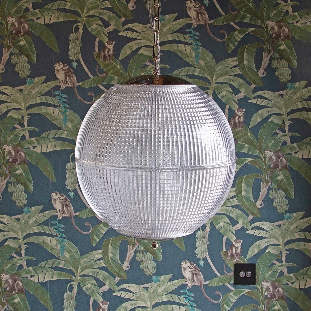 Hollen Globe Nickel Glass Large Pendant Light - Image 6