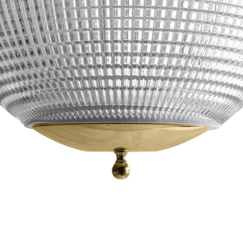 Hollen Globe Polished Brass Glass Large Pendant Light - Image 2