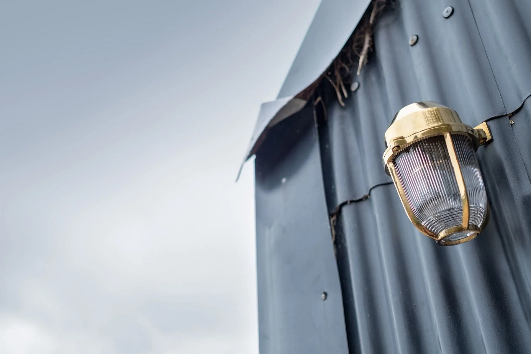 Hopkin Polished Brass IP66 Prismatic Glass Light - The Outdoor & Bathroom Collection - Image 7