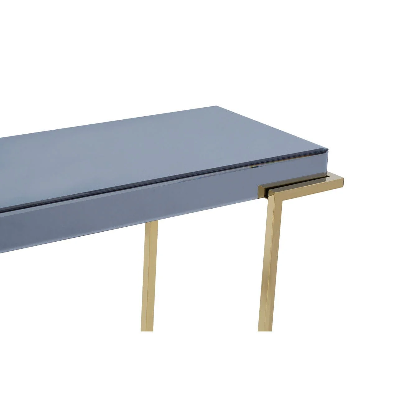 Kaso Grey Glass Console Table - Image 3
