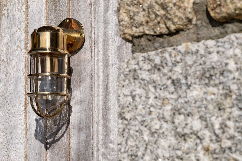 Kemp IP66 Rated Polished Brass Wall Light - The Outdoor & Bathroom Collection - Image 5