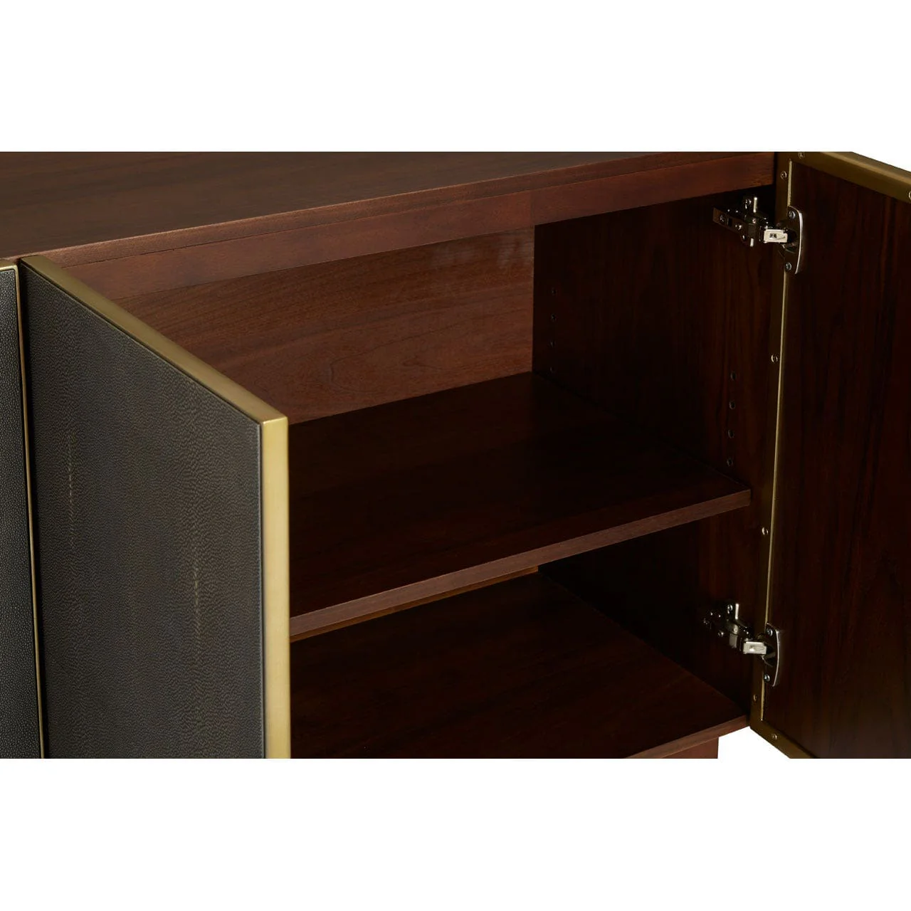 Kempton Sideboard In Shagreen With Walnut Veneer - Image 3