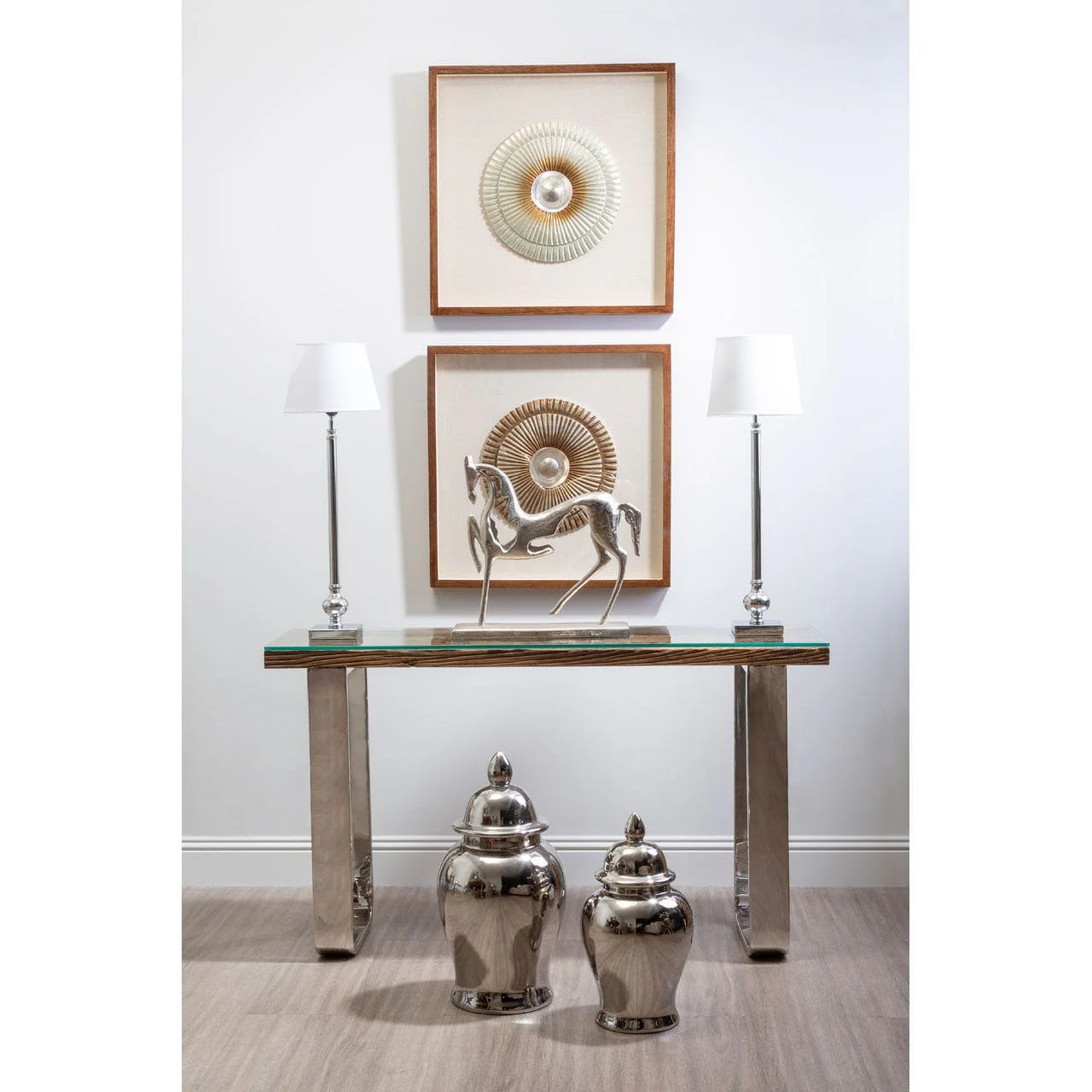 Kensington Townhouse Large Ceramic Silver Jar - Image 2
